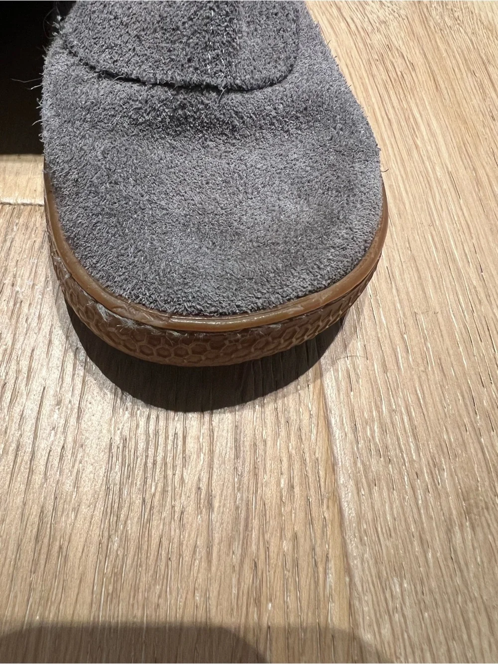 Livie and Luca Kids Gray and Purple Suede Booties, Size 12